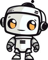 Micro Mechanism A Compact Robot Symbol Pixel Paladin A Mini Vector Guardian Mascot