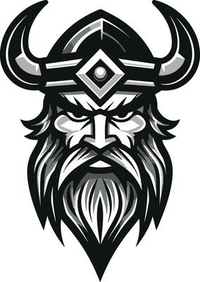 Warriors Valor A Stylish Vector Viking Guardian Shieldmaiden Legacy A Viking Emblem of Strength
