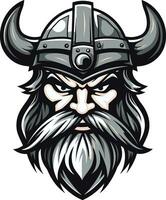 asaltantes de el norte un vikingo logo de poder thors triunfo un vikingo símbolo de trueno vector