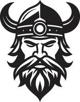 nórdico navegador un marinero vikingo mascota vinculado a las runas asaltante un vikingo mascota en vector