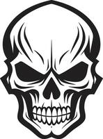 Sinister Sorcery Eerie Skull Art Obscure Enigma Cryptic Vector Logo