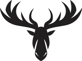 Abstract Moose Symbol Moose Majesty in Vector Artistry