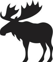 Moose Profile with Sleek Charm Modern Moose Symbol for Branding Excellence vector