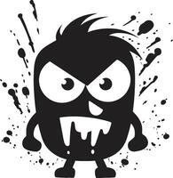 Fury on Display Spray Paint Vector Logo Intense Spray Paint Art Angry Logo Design