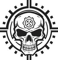 Abstract Robotic Skull The Artistic Expression of Tech Vector Cyber Artistry Where Aesthetics and Engineering Merge