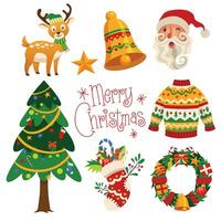 Set of Christmas Symbol Collection vector