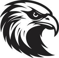 negro vector depredador halcón logo un símbolo de temor y temor depredador halcón un negro vector logo para el respetado