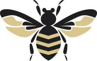 Bee Monarch Profile Beehive Tribe Insignia vector