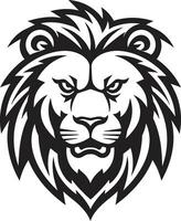 Roaring Excellence Black Lion Logo   The Pursuit of Mastery Stylish Guardian Black Vector Lion Icon Design   The Guardian of Elegance