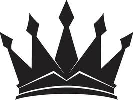 Black and Majestic Crown Vector Symbol Majestic Monarch Crown Logo