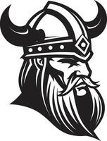 Viking Valor A Stylish Vector Emblem Shieldbearers Legacy A Viking Guardian Mascot