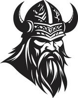 thors tronido un vikingo icono de trueno vikingo virtud un símbolo de valor y honor vector