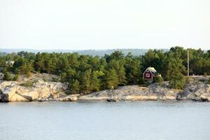 solitario isla en Suecia, archipiélago foto