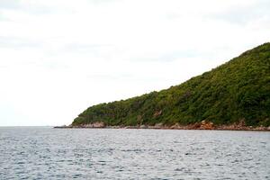 Beautiful blue sea from Similan islands in Thailand, Asia photo