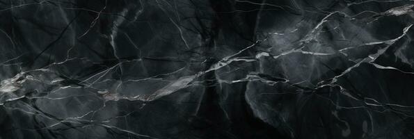 Black marble texture for background or tiles floor decorative design. AI Generative photo