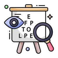 Modern design icon of eye test vector