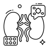 Premium download icon of kidneys vector