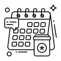 A unique design icon of doctor appointment vector