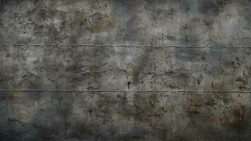 Dark deteriorated cement wall texture for the background. AI Generative photo