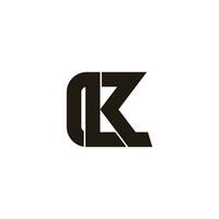 letter ckl simple geometric logo vector