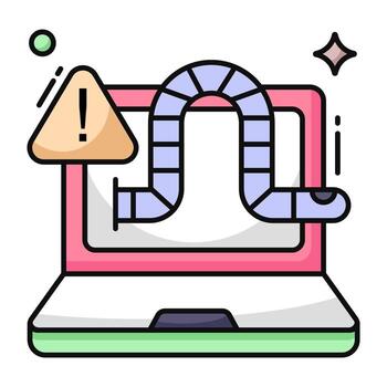 Trendy design icon of system problem vector