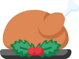 Turkey Christmas Icon Illustrator vector