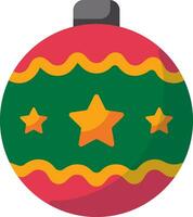 Ball ornament for Christmas tree icon illustrator vector