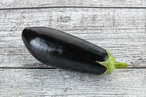 Raw ripe eggplant for cooking photo