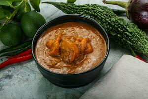 Indian cuisine - Masala with prawn photo