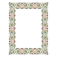 abstract frame with calm classic color ornament vector