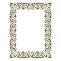 abstract frame with calm classic color ornament vector