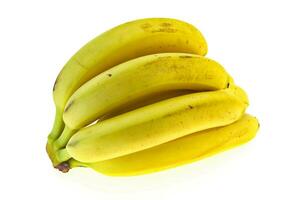 Banana heap isolated on white photo