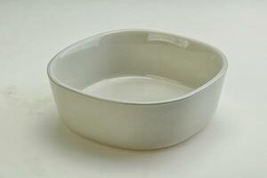 White proclean bowl for serving photo