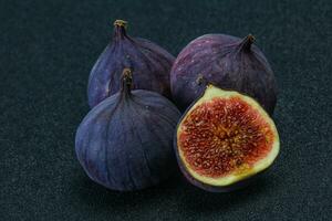 Ripe sweet fresh fig fruit photo
