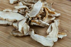 Dried asian mushrooms photo