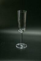 Empty glass for vine or water photo