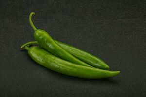 Ripe tasty spicy green pepper photo