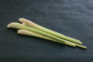 Raw lemongrass stem aroma for cooking photo