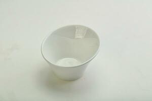 White proclean bowl for serving photo