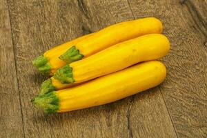 Ripe tasty Yellow young zucchini photo