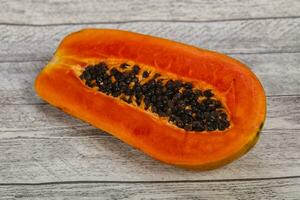 Tasty delicous ripe fruit Papaya photo