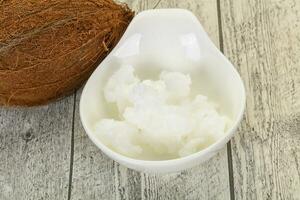 Dietary Coconut oil in the bowl photo