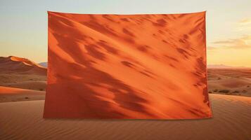 a large sand dune AI Generated photo