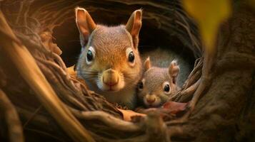 a group of rodents in a hammock AI Generated photo