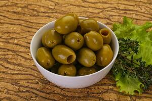 Big green olives photo