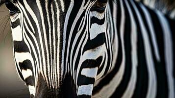 a close up of a zebra AI Generated photo