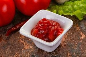 Tomato ketchup sauce photo