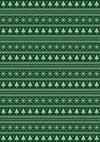 Christmas green graphic paper background, tree, snowflakes and holiday geometric pattern vector