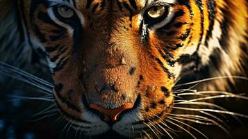 a close up of a tiger AI Generated photo