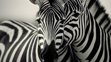 a group of zebras AI Generated photo